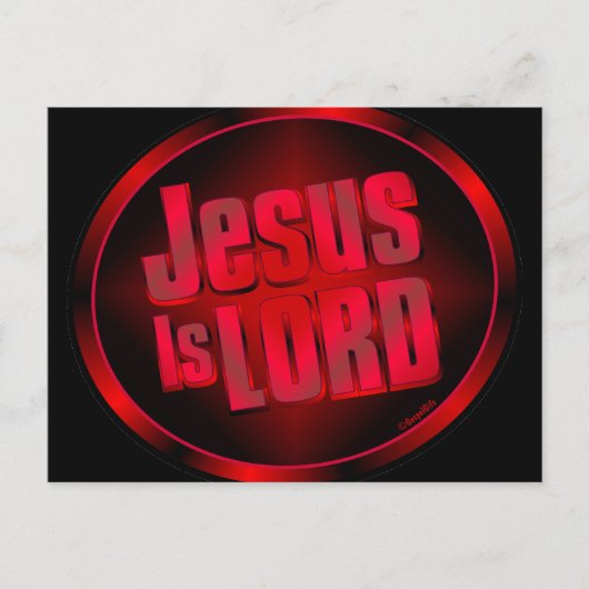 Jesus ist der Herr Postkarte (Vorderseite)