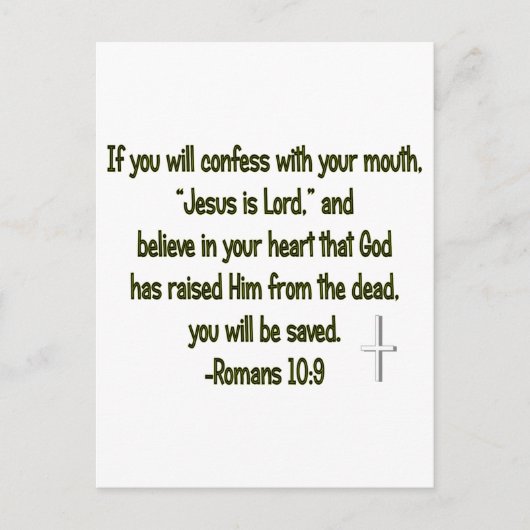 Jesus ist der Herr Postkarte (Vorderseite)