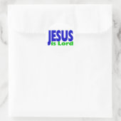 Jesus ist der Herr Runder Aufkleber (Tasche)