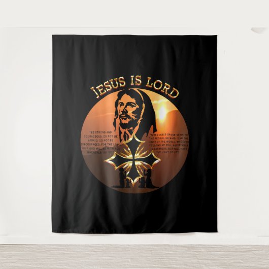 Jesus ist der Herr Wandteppich (Vorderseite)