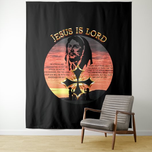 Jesus ist der Herr Wandteppich (Beispiel)