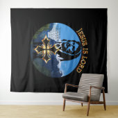 Jesus ist der Herr Wandteppich (Beispiel (Horizontal))