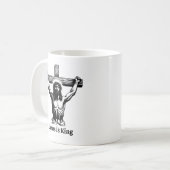 Jesus ist der König Christliche Bibelverse Kaffeetasse (Vorderseite Links)