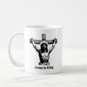 Jesus ist der König Christliche Bibelverse Kaffeetasse (Links)