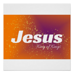 Jesus ist der König des Christlichen Königs der  Poster