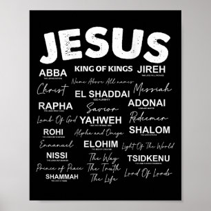 Jesus ist der König Gottes, der hebräische Jesus C Poster
