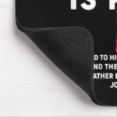 Jesus ist der König Männer Frauen Christliche Cros Mousepad (Ecke)