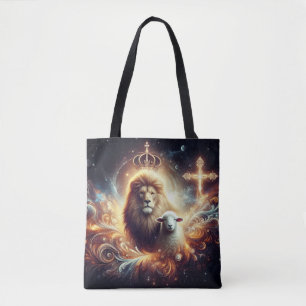 Jesus ist der Löwe und das Lamm Tasche