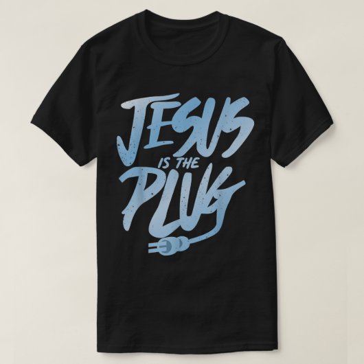 JESUS IST DER PLUG T-Shirt (Design vorne)