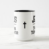 Jesus ist der Trauma-Terminator Christliche Hoffnu Tasse (Zentrum)