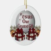 Jesus ist der wahre Grund während der Keramikornament (Rechts)