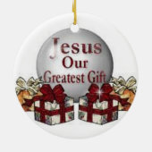 Jesus ist der wahre Grund während der Keramikornament (Hinten)