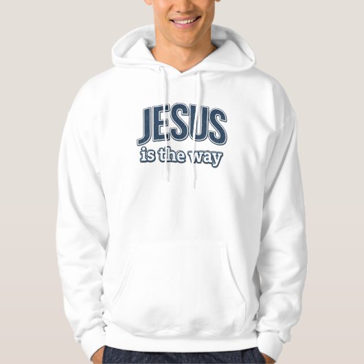 JESUS ist der Weg - Christlich Hoodie (Vorderseite)