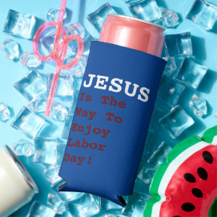 "JESUS ist der Weg, den Arbeitstag zu genießen!" - Selters Dosenkühler