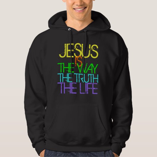 Jesus ist der Weg, die Wahrheit, das Leben Christl Hoodie (Vorderseite)