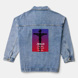 Jesus ist der Weg Jeansjacke