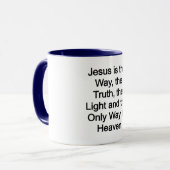 Jesus ist der Weg Tasse (Vorderseite Links)