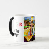 Jesus ist der Weg Verwandlungstasse (Vorderseite Links)