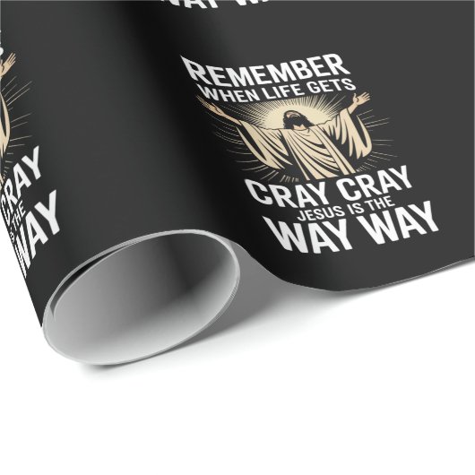 Jesus ist der Weg, Weihnachten Funny Faith Religio Geschenkpapier (Rolleneckpunkt)