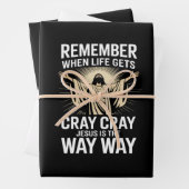 Jesus ist der Weg, Weihnachten Funny Faith Religio Geschenkpapier Set (Beispiel)