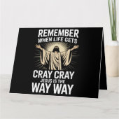 Jesus ist der Weg, Weihnachten Funny Faith Religio Karte (Vorderseite)