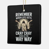 Jesus ist der Weg, Weihnachten Funny Faith Religio Keramikornament (Links)