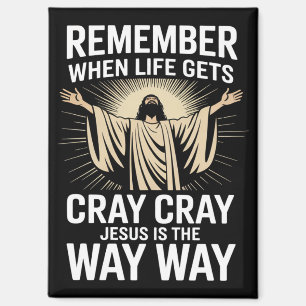Jesus ist der Weg, Weihnachten Funny Faith Religio Magnet