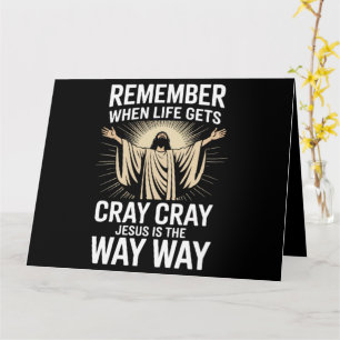 Jesus ist der Weg Weihnachten Lustig Glaube Religi Karte