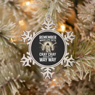 Jesus ist der Weg Weihnachten Lustig Glaube Religi Schneeflocken Zinn-Ornament