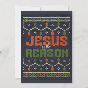 Jesus ist der Weihnachtsfeiertag der Vernunft Feiertagskarte