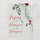 Jesus ist der Weihnachtsfest im Wasser Postkarte (Vorderseite)