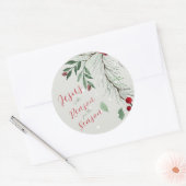 Jesus ist der Weihnachtsfest im Wasser Runder Aufkleber (Umschlag)