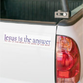Jesus ist die Antwort Autoaufkleber (Auf Lkw)