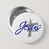 Jesus ist die Antwort Button (Vorne & Hinten)