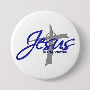 Jesus ist die Antwort Button