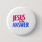 Jesus ist die Antwort Button (Vorderseite)