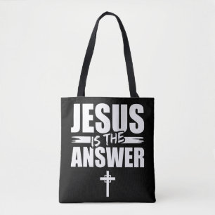 Jesus ist die Antwort Jesus T-ShirtSind Sie ein Pa Tasche