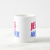 Jesus ist die Antwort Kaffeetasse (Mittel)