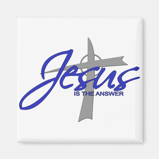 Jesus ist die Antwort Magnet (Vorne)