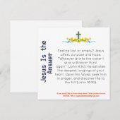 Jesus ist die Antwortkarte (Vorne/Hinten)