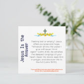 Jesus ist die Antwortkarte (Stehend Vorderseite)