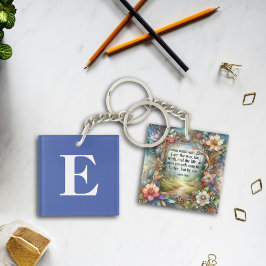 Jesus ist die Art und Weise, wie das florale Monog Schlüsselanhänger