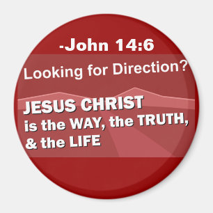 Jesus ist die Art und Weise, wie man es individual Magnet