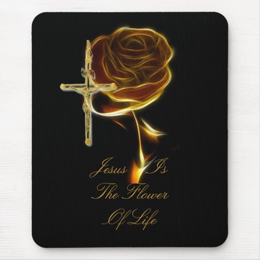 JESUS IST DIE BLUME DES LEBENS MOUSEPAD (Vorne)