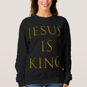 Jesus ist die Christliche Religion des antiken Gol Sweatshirt