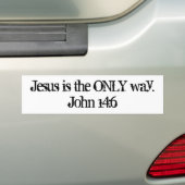Jesus ist die EINZIGE Weise. John-14:6 Autoaufkleber (Auf Auto)