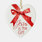 Jesus ist die Geschenk-Weihnachtsverzierung Keramikornament (Rechts)
