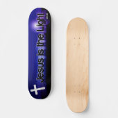 Jesus ist die helle Skateboardplattform Skateboard (Vorderseite)