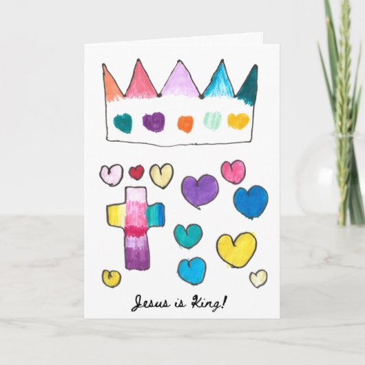 Jesus ist die King Holiday Card Karte (Vorderseite)