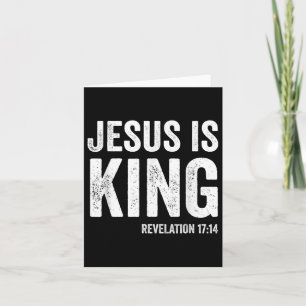 Jesus ist die Königsoffenbarung 17_14 Christliche  Karte